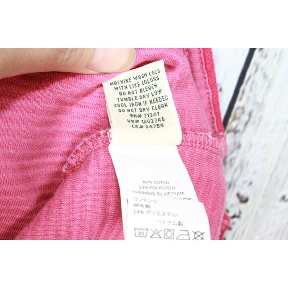 LL Bean Lakewashed Double-Knit Quarter Snap Pullover Rasp Berry S Pet - Picture 7 of 11